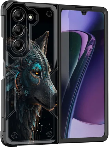 Vista 38 de Funda para Galaxy Z Fold 5 5G 2023, doble capa, protección contra caídas de grado militar de 10 pies, antideslizante, resistente a prueba de golpes