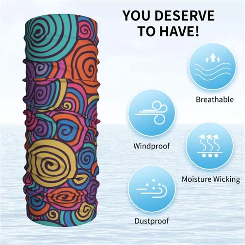 Vista 6 de Máscara facial personalizada para hombres y mujeres, bandana de pesca personalizada para el polvo y el sol para correr y senderismo