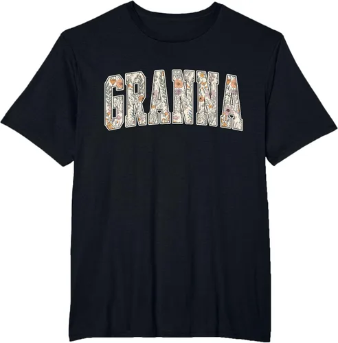 Vista 37 de Granna - Camiseta retro para el día de la madre Negro