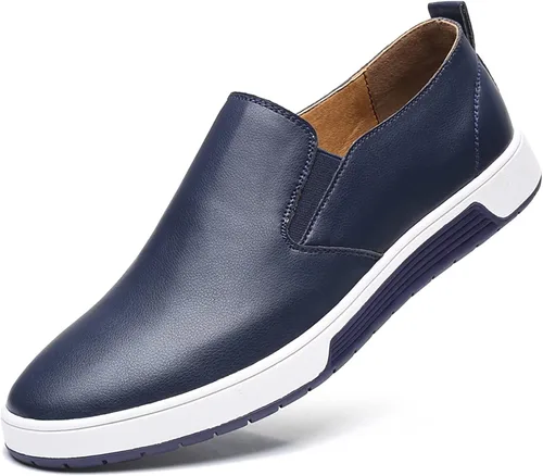 Vista 2 de Zapatos Oxford casuales para hombre, zapatos de vestir con cordones, cómodos zapatos deportivos de moda