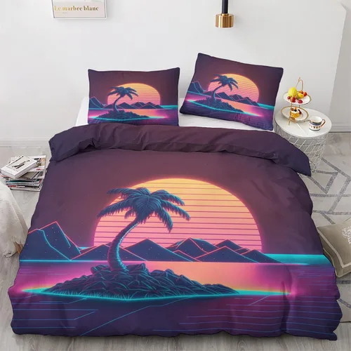 Vista 12 de Funda de edredón abstracta tamaño individual Juego de ropa de cama geométrica 2 piezas Funda de edredón con patrón de microfibra suave