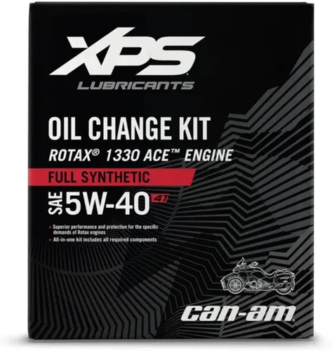 Vista 2 de Kit de cambio de aceite nuevo OEM Spyder Can-Am 5W40 para Rotax 1330, 9779249, 9779484
