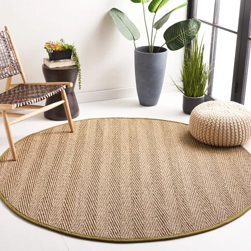Vista 9 de Safavieh Colección de fibra natural NF115P - Alfombra (fibra natural), color gris, Fibras naturales