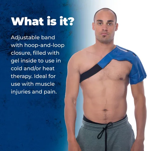Vista 9 de Paquete de gel para el hombro. Terapia de frío/calor, paquetes reutilizables para tendinitis, hombro dislocado, aliviar el dolor, cirugías