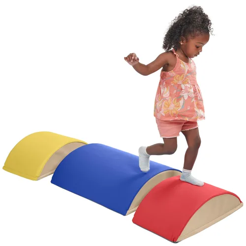 Vista 12 de ECR4Kids SoftZone - Constructores de equilibrio de troncos coloridos, juego para principiantes, surtido, 3 piezas