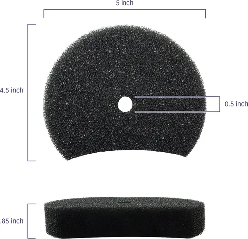 Vista 2 de PET Standard Filtros para secador de mascotas SHELANDY, paquete de 6 Compatible con secadores de mascotas SHELANDY. Incluye 6 filtros de repuesto.