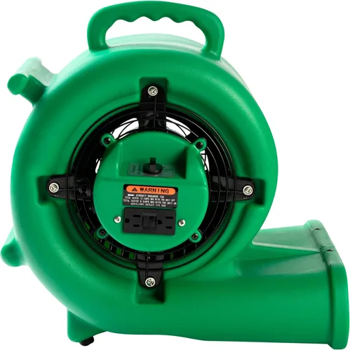 Vista 6 de Mounto Ventilador de secado de suelo Air Mover de 1/3hp de 2000 cfm, motor de aire de 3 velocidades con salida GFCI doble, cable de alimentación