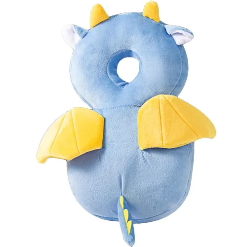 Vista 10 de Protector de cabeza para andador de bebé, ajustable, mochila de protección para la cabeza del bebé, almohadilla de seguridad (ángel) Protector