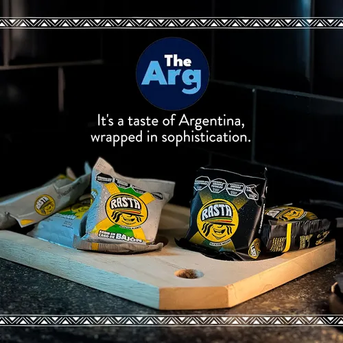 Vista 5 de THEARG RASTA - Chocolate Alfajores Relleno de Dulce de Leche Argentino Alfajor de Argentina - Chocolate con Leche 2.47 oz