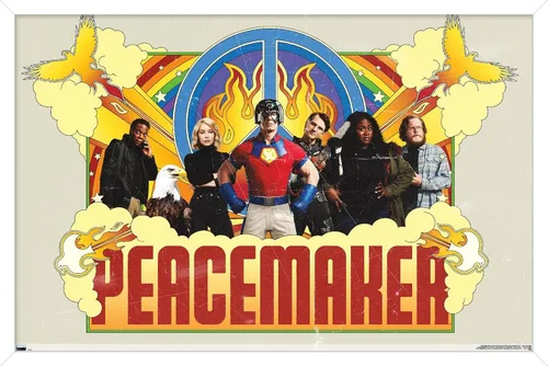 Vista 13 de Trends International DC Comics TV Peacemaker - Póster de pared de grupo, 22.4 pulgadas de largo x 14.7 pulgadas, versión enmarcada de madera