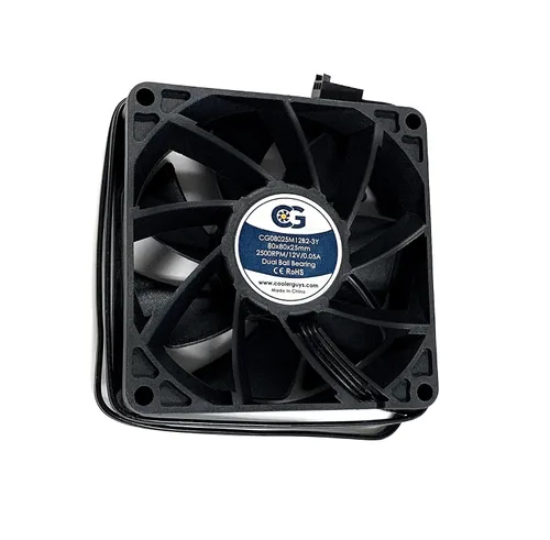 Vista 11 de Coolerguys Rodamiento de bolas 12v 3pin ventilador (alta velocidad, 3.150x0.984 in)