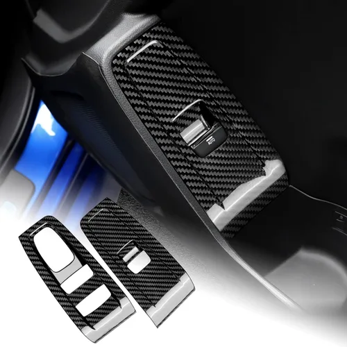 Vista 15 de AIRSPEED Cubierta del panel de la consola central del automóvil debajo del aire acondicionado, accesorios de fibra de carbono dura para Subaru BRZ
