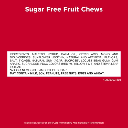 Vista 7 de RUSSELL STOVER Caramelos masticables de frutas sin azúcar, dulces masticables con sabor a fruta, envueltos individualmente, bolsa resellable, 4.5