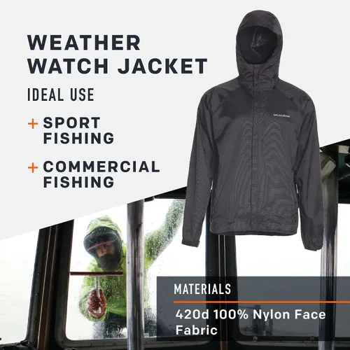 Vista 2 de Grundéns Weather Watch - Chaqueta de pesca con capucha