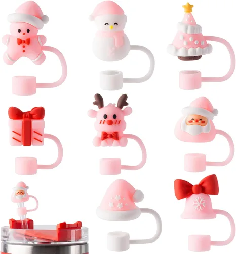 Vista 12 de 6 piezas de tapas de popote mágicas de silicona para taza Stanley de 30 y 40 oz, tapas reutilizables para popotes para accesorios de taza Stanley
