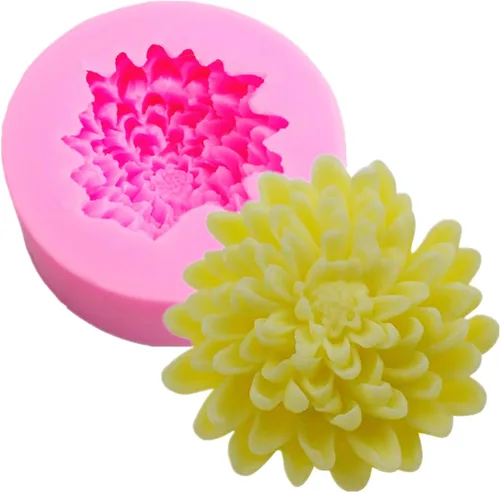 Vista 24 de 2 Piezas Pequeño Molde de Girasol de Silicona para Decoración de Fondant, Chocolate, Caramelo, Pastel, Vela, Jabón, Hornear, Pasta de Polímero
