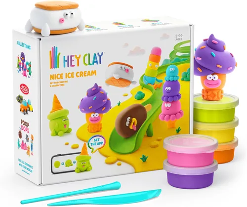 Vista 16 de HEY CLAY Fat Brain Toys Australian Animals Modeling Air Dry Clay for Kids 4-8 Craft Kits Multicolor