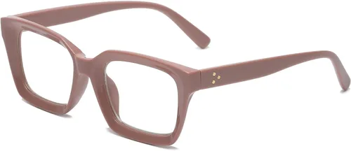 Vista 10 de EYLRIM Classic Thick Square Frame Clear Lens Glasses for Women Men A93 Verde tortuga