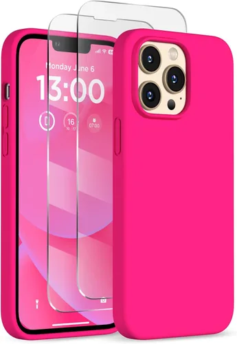 Vista 19 de Funda de silicona para iPhone 13 Pro, funda para teléfono, color Negro