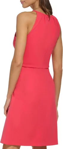 Vista 3 de DKNY Vestido halter sin mangas para mujer con herrajes