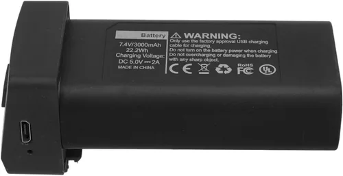 Vista 6 de RC Drone Batería de litio 7.4V 3000mAh Drone Reemplazo de batería para LYZRC L800 PRO2 (negro)