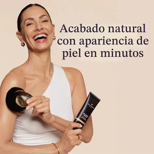 Vista 5 de Westmore Beauty Brocha de maquillaje corporal grande - Brocha de mezcla autobronceadora Kabuki