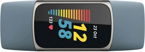 Vista 9 de Fitbit Charge 5 - Rastreador de actividad física avanzado con GPS, frecuencia cardíaca, sueño y salud, paquete de energía con adaptador