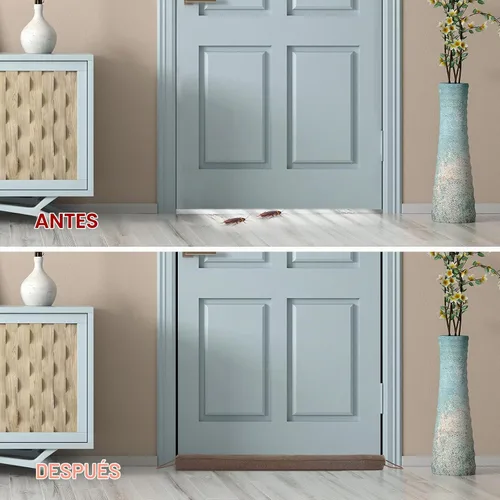 Vista 3 de KAKICLAY - Tope de corriente de 38" con peso para la parte inferior de puertas y ventanas, protector de corrientes de aire resistente a prueba