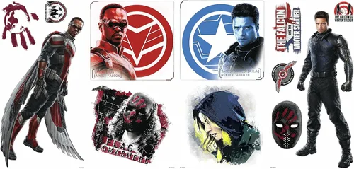 Vista 3 de Roommates RMK4701SCS Falcon and The Winter Soldier - Calcomanías adhesivas