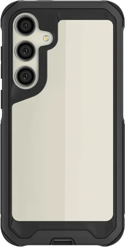 Vista 77 de Ghostek Atomic - Funda delgada para Galaxy Z Flip 4, parte trasera de aramida con parachoques de aluminio rojo, funda protectora de doble capa a