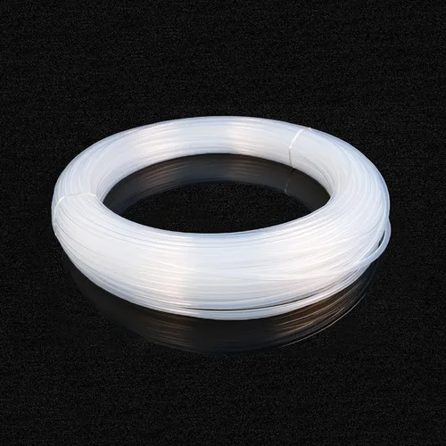 Vista 2 de Tubo transparente de PTFE Bopaodao, material de polímero de tubo con alta temperatura y resistencia a la corrosión, propiedades de lubricidad