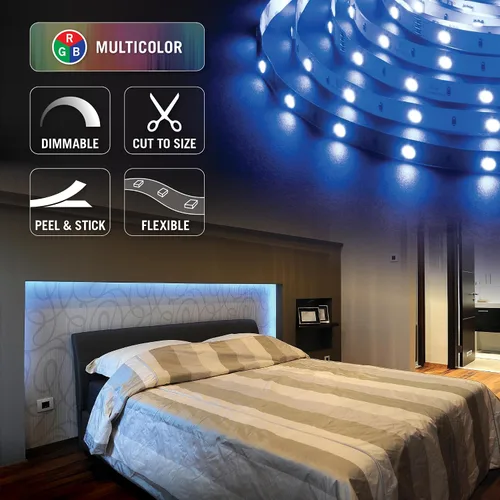 Vista 3 de Armacost Lighting Cinta de luz LED multicolor RibbonFlex Home 613210, 30 LEDs/metro, 8.2 pies (8.2 ft)