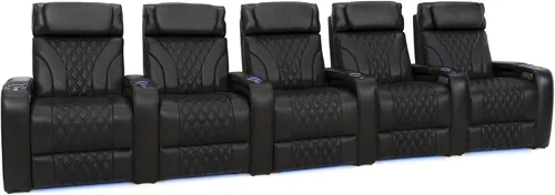 Vista 21 de Seatcraft Luminis LT - Asiento de cine en casa, reclinable, color rojo