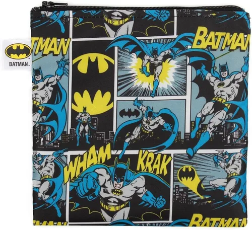 Vista 27 de Bumkins - Bolsas reutilizables para snacks, para almuerzo escolar de niños y porciones para adultos, tela lavable, bolsa con cierre de tela