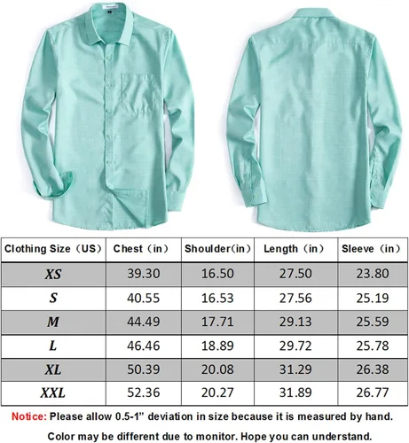 Vista 7 de Camisas de manga larga para hombre, casuales, elegantes y elegantes