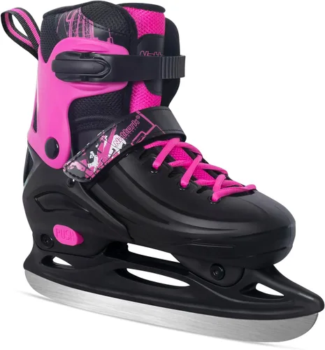 Vista 9 de Patines de hielo Nattork ajustables en 4 tallas para niños, niñas, divertidos patines de hielo para principiantes para exterior, protección dura