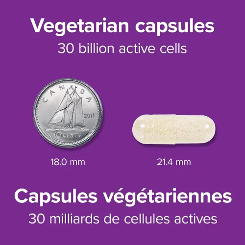 Vista 4 de Webber Naturals Probiótico 30 mil millones, 8 cepas probióticas, 30 cápsulas