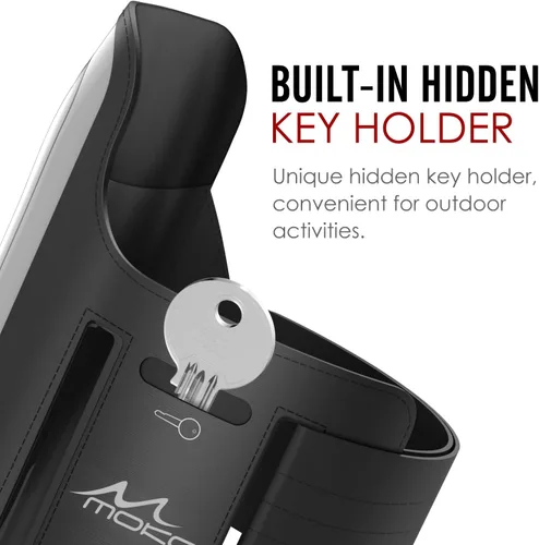 Vista 4 de MoKo banda deportiva protectora para iPhone 6/6s, Negro