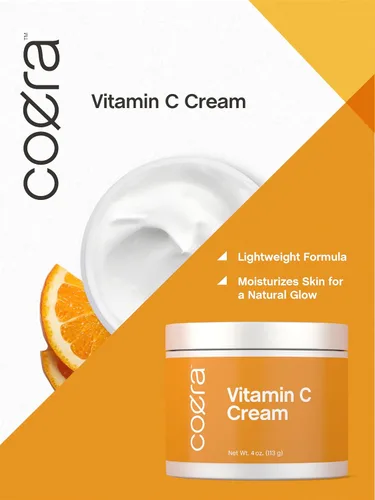 Vista 7 de Coera Crema de vitamina C 4 onzas Para cara, manchas oscuras, cuerpo y piel Hidratante iluminador, hidratante y reafirmante Libre
