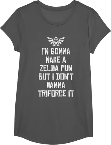 Vista 27 de Nintendo Zelda Funny Triforce It Pun - Camiseta gráfica, Negro, S