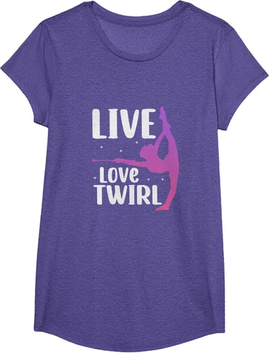 Vista 16 de Camiseta Twirl Baton Twirling Twirler Majorettes, Negro