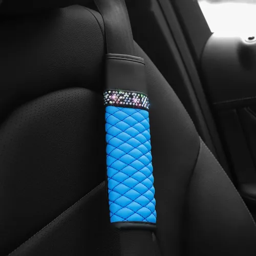 Vista 6 de zipelo - Juego de 2 piezas de fundas para cinturón de seguridad de auto, almohadillas de cuero transpirables para el hombro que protegen tu cuello