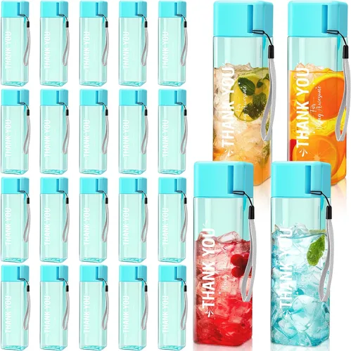 Vista 12 de Maxdot - 24 botellas de agua reutilizables de agradecimiento a granel, 17