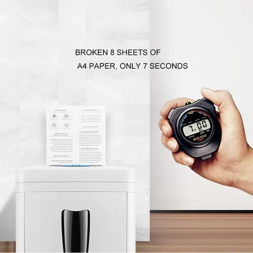 Vista 6 de Shredders Minute - Trituradora de papel de microcorte resistente, alta seguridad con destrucción de tarjetas de CD/crédito, capacidad de trituración