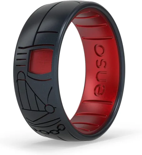 Vista 14 de Enso Rings Anillo de boda de silicona – Diseños grabados de Star Wars – Ajuste cómodo – Hecho en Estados Unidos – Ideal para uso activo