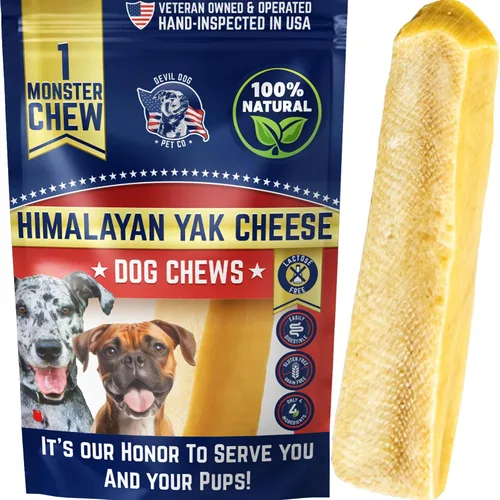 Vista 14 de Devil Dog Pet Co. Himalayan Yak Cheese - Masticables para perros, pequeños, paquete de 4, 100% naturales y saludables, sin lactosa, golosinas