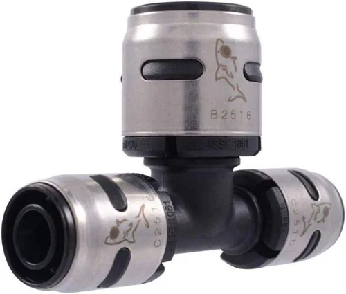 Vista 8 de SharkBite 1 camiseta reductora EvoPEX de 1 x 3/4 pulgadas, paquete de 2, conexión de fontanería Push to Connect, PEX, K416Z2
