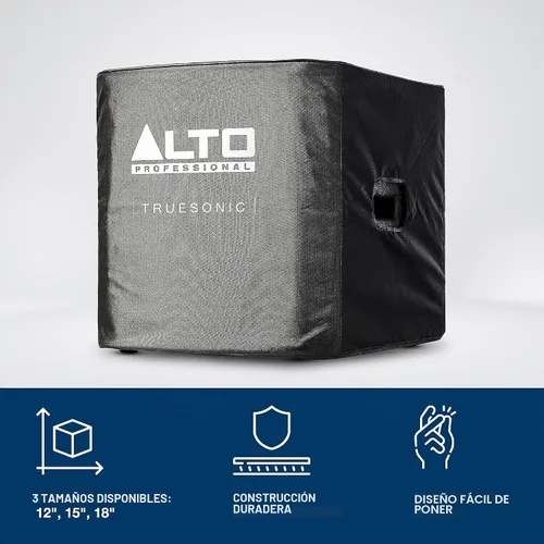 Vista 2 de ALTO Cubierta deslizable duradera para subwoofer amplificado TS12S con construcción de forro de nailon y acceso al mango