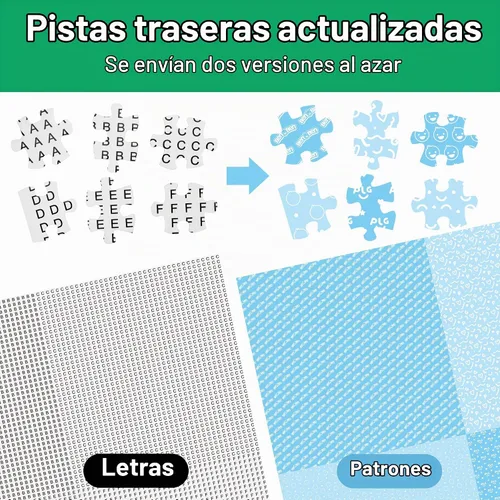 Vista 4 de BenBen - Rompecabezas de 1000 piezas para adultos, loros de la selva, espalda estampada