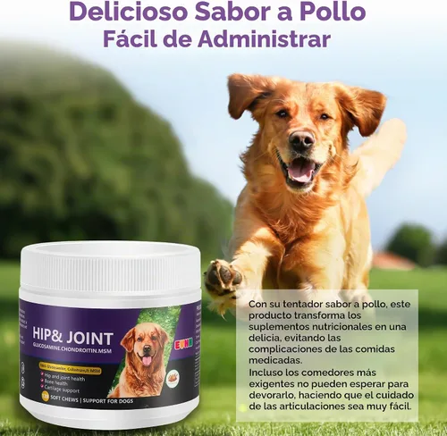 Vista 7 de Masticables de apoyo para cadera y articulaciones para perros, 120